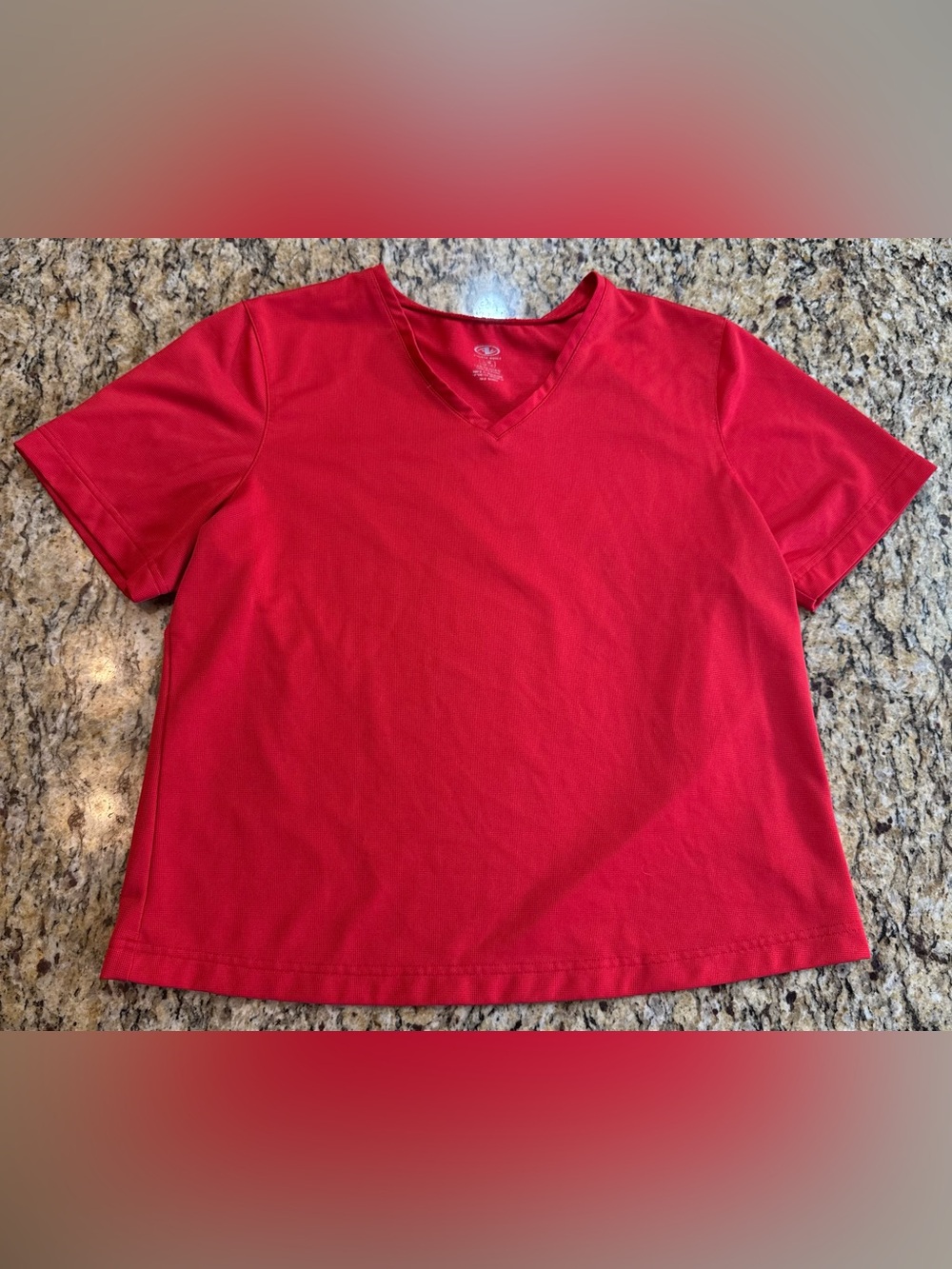 ❤️ 3/$15 Women’s Large Bright Red T-Shirt Shirt Top Short Sleeve Casual Wear